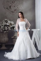 free shipping winter dresses fashion 2016 bride long chiffon sexy long handmade custom lace jacket whiteivory wedding dresses