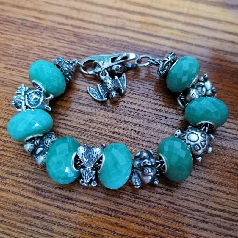 925 пробы Серебряный Бисер Очарование любовь белка Подходит Европейский Тролль 3 0