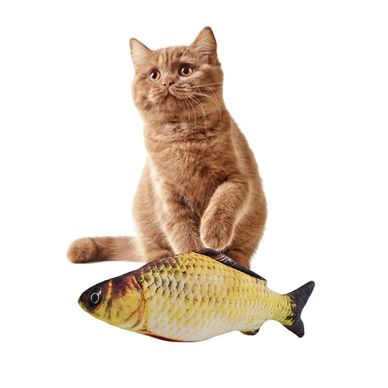 30 см игрушка для кошек симуляции рыбы кошка мята USB зарядка серебро Arowana товары