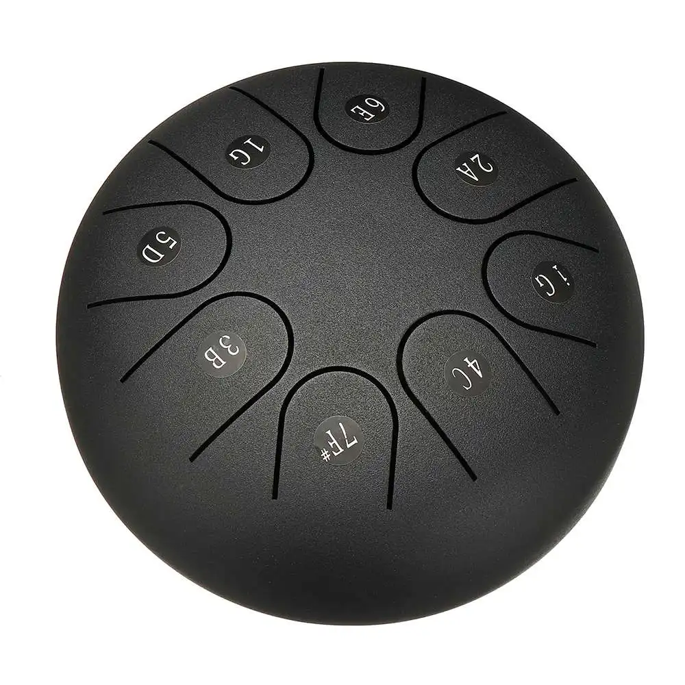 Tanque com Varas Tom de Aço Polegada Notas Língua Tambor Mão Pan Almofada Bolsa Transporte Presente Instrumentos Percussão Acessórios 6 8 g