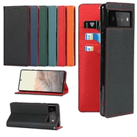 for google pixel 6 pro 6 xl pixel 5a 5 xl 5 4a phone case magnetic pttern genuine leather wallet flip cover with card slot case