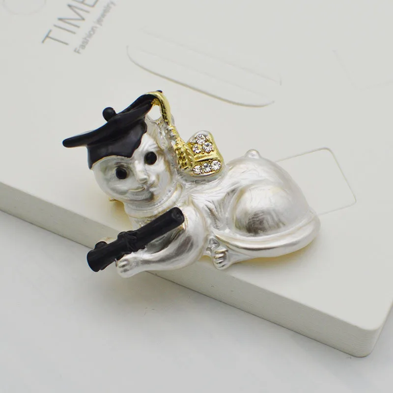 

8Seasons Fashion Wear Dr. Hat Cat Animals Brooches Coloful Enamel Pins For Women Dress Coat Clothes Jewelry Accessories,1Piece