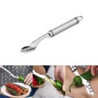 Нож для резки перца из нержавеющей стали 304 бытовой хрустящий перец Deseed огурец горькая дыня Corer Кухонные гаджеты