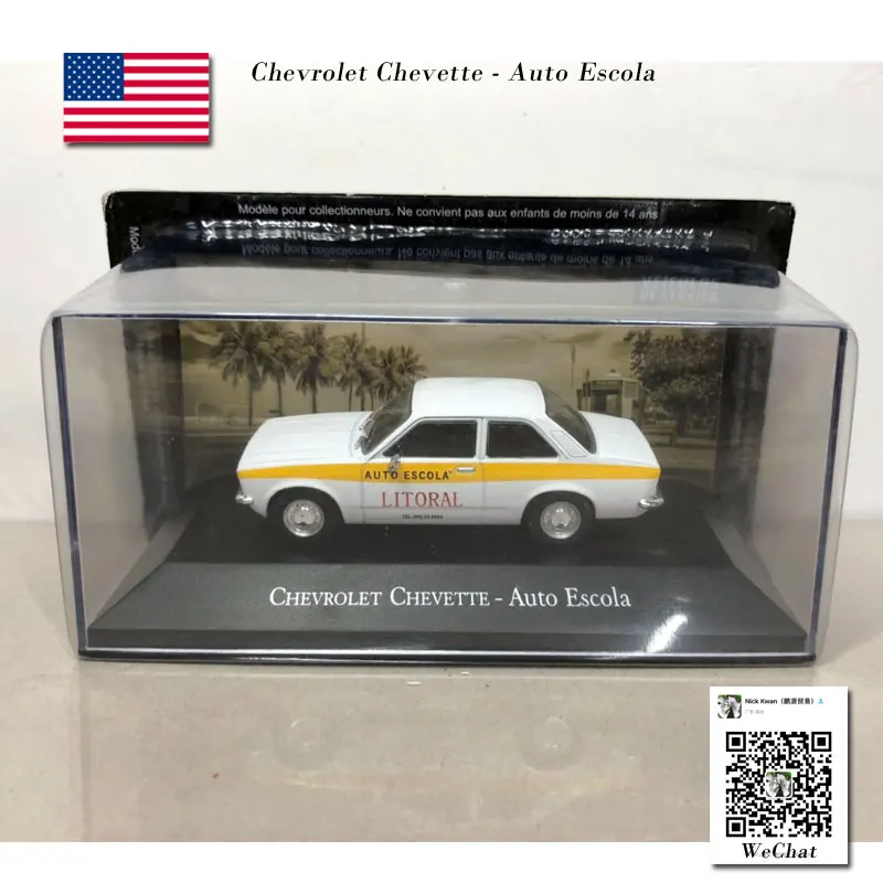 IXO 1/43 винтажный автомобиль CHEVROLET Chevette AUTO ESCOLA литая металлическая модель