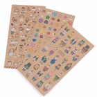 Милый дневник наклейки s из крафт-бумаги кошка наклейка Скрапбукинг Канцелярские Принадлежности для студентов Papeleria стикер для канцелярских товаров наклейка