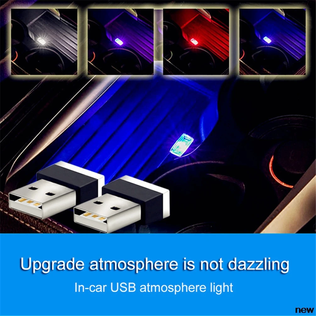 Автомобильный Стайлинг USB атмосферный свет Вилка декоративная лампа для Suzuki gsr gsxr