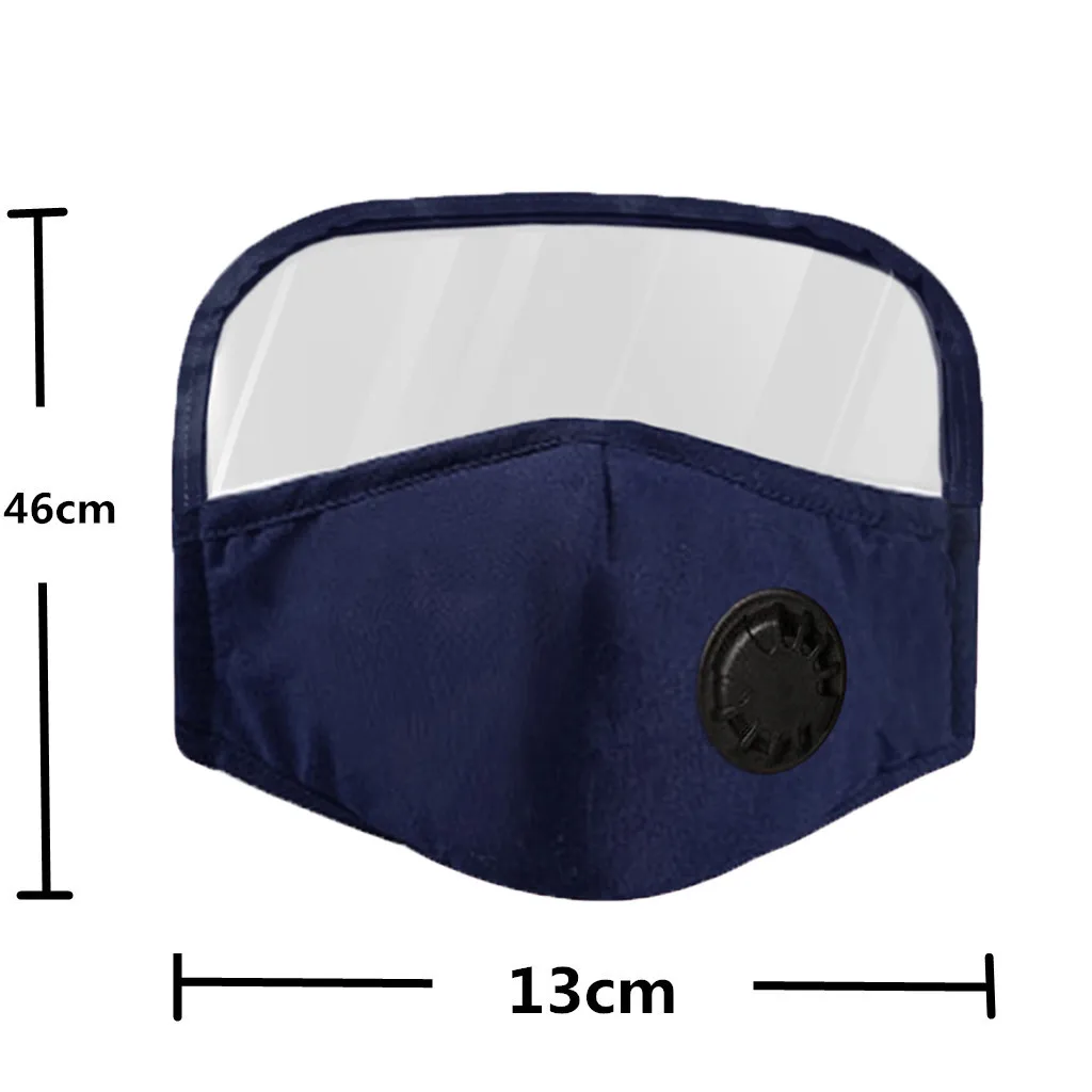 

6PC Adult Washable Cotton Outdoor Reusable Protective Face Mask With Eyes Shield Mascarillas Face Shield Masque Facial Mask