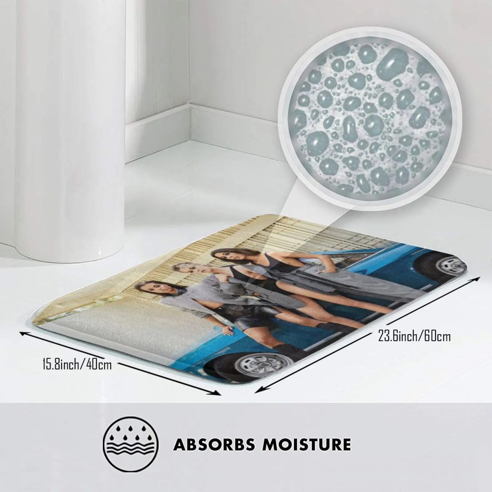 Коврик с ангелами Чарли нескользящий коврик для входной двери в спальню Кристен