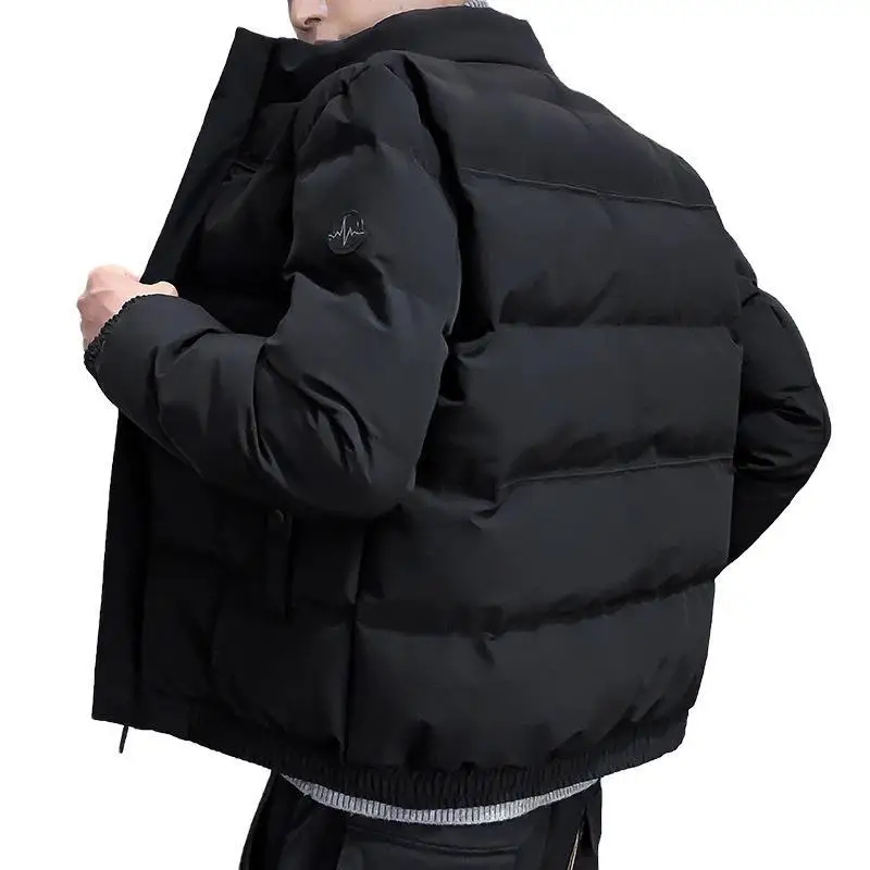 

clothes padded leisure cotton padded clothes men's down jacket cotton clothes bread clothes simple stand collar coat