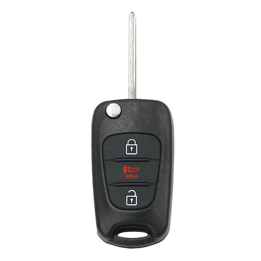 Складной откидной 3 кнопочный дистанционный брелок для ключей чехол KIA Soul Sportage