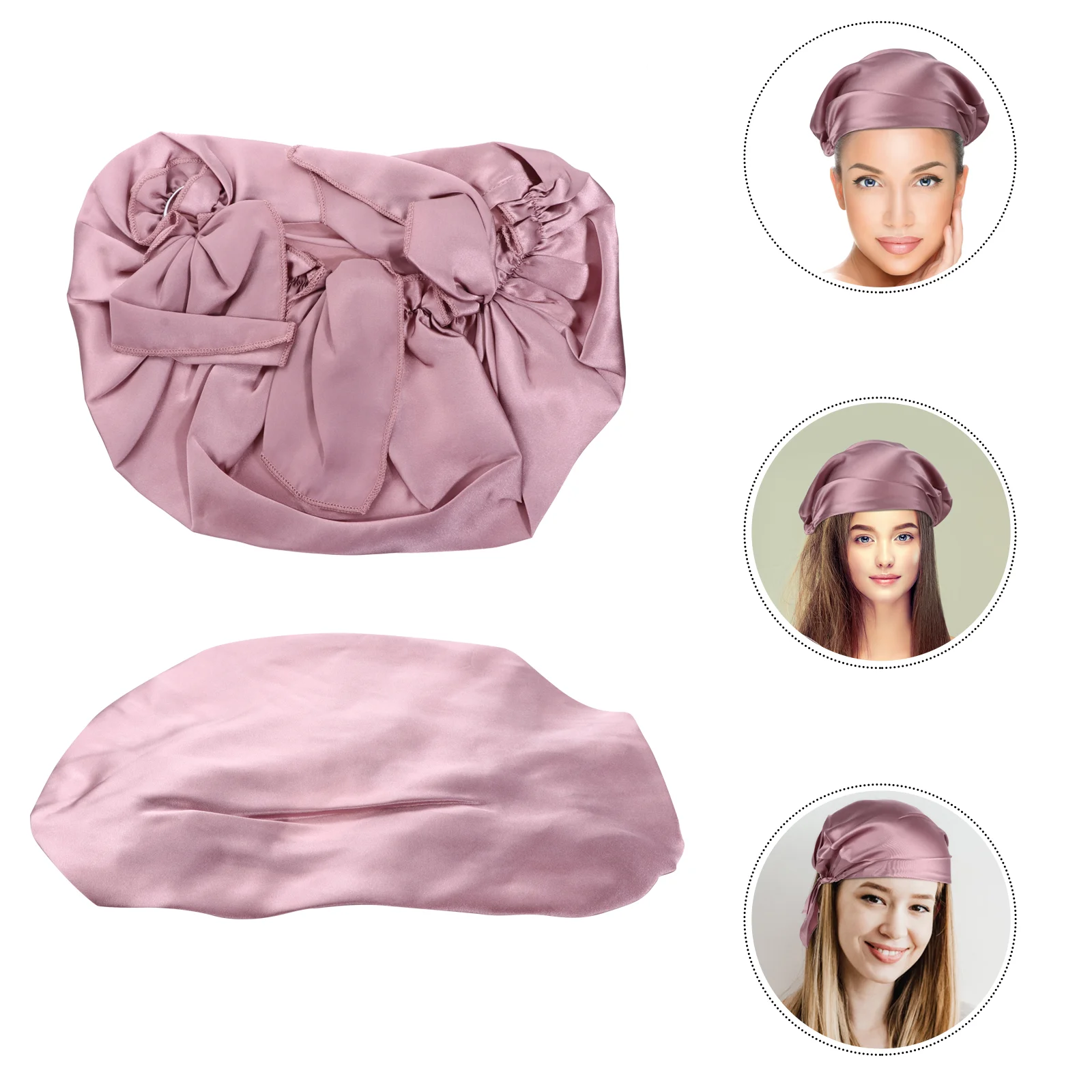

Silk Sleeping Hair Protection Hats Bonnet Hat Hair Accessories Beauty Hat