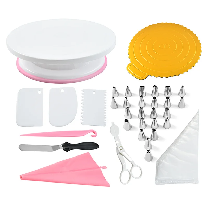 

134Pcs Reusable Icing Piping Nozzles Set Pastry Bag Scraper Flower Cream Tips Converter Baking Cup Cake Decorating Tools