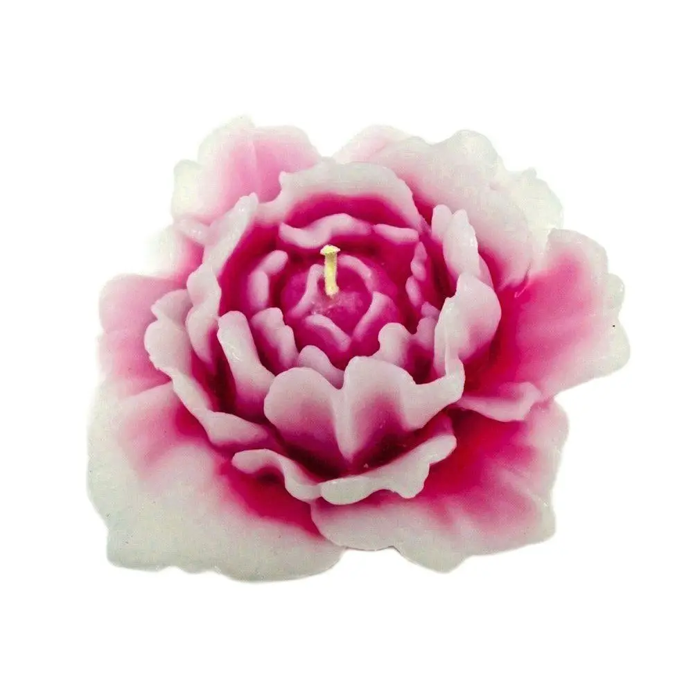 

LXYY NEW 3D Peony Moulds Carved Candle Festive Wedding Cake Candles Silicone Mold Aromatherapy Gypsum Baking Tools