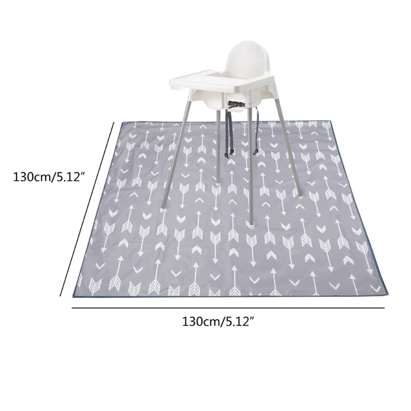 

Splash Mat for Under High Chair/Arts/Crafts Washable Weaning Mat Waterproof Anti-Slip Floor Protector Messy Splat Mat