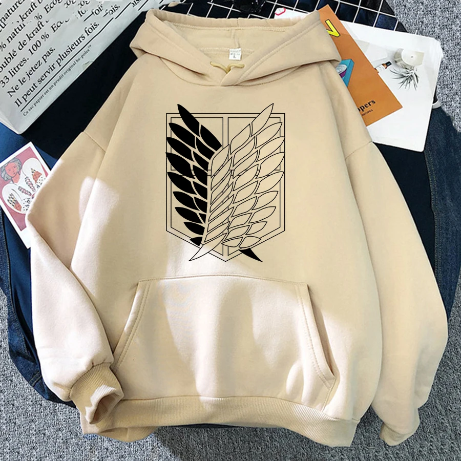 

Hot Harajuku Anime Attack on Titan Hoodie 2021 Spring Autumn Women Attaque Des Titans Hoodies Female Sudadera Hooded