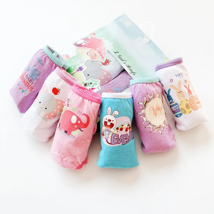 3 шт./партия Модное детское нижнее белье милое с треугольными чашечками для