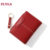 womens wallet short 2022 new fashion zipper two fold wallet female multi function coin purse