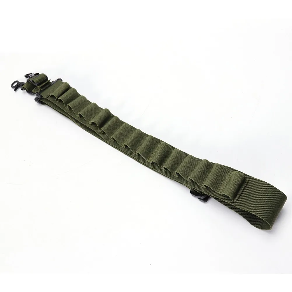 

15-hole Carrying Strap Is Suitable For 12GA Bullet Shell Ammunition Belt. Multifunctional Outdoor Adjustable Strap