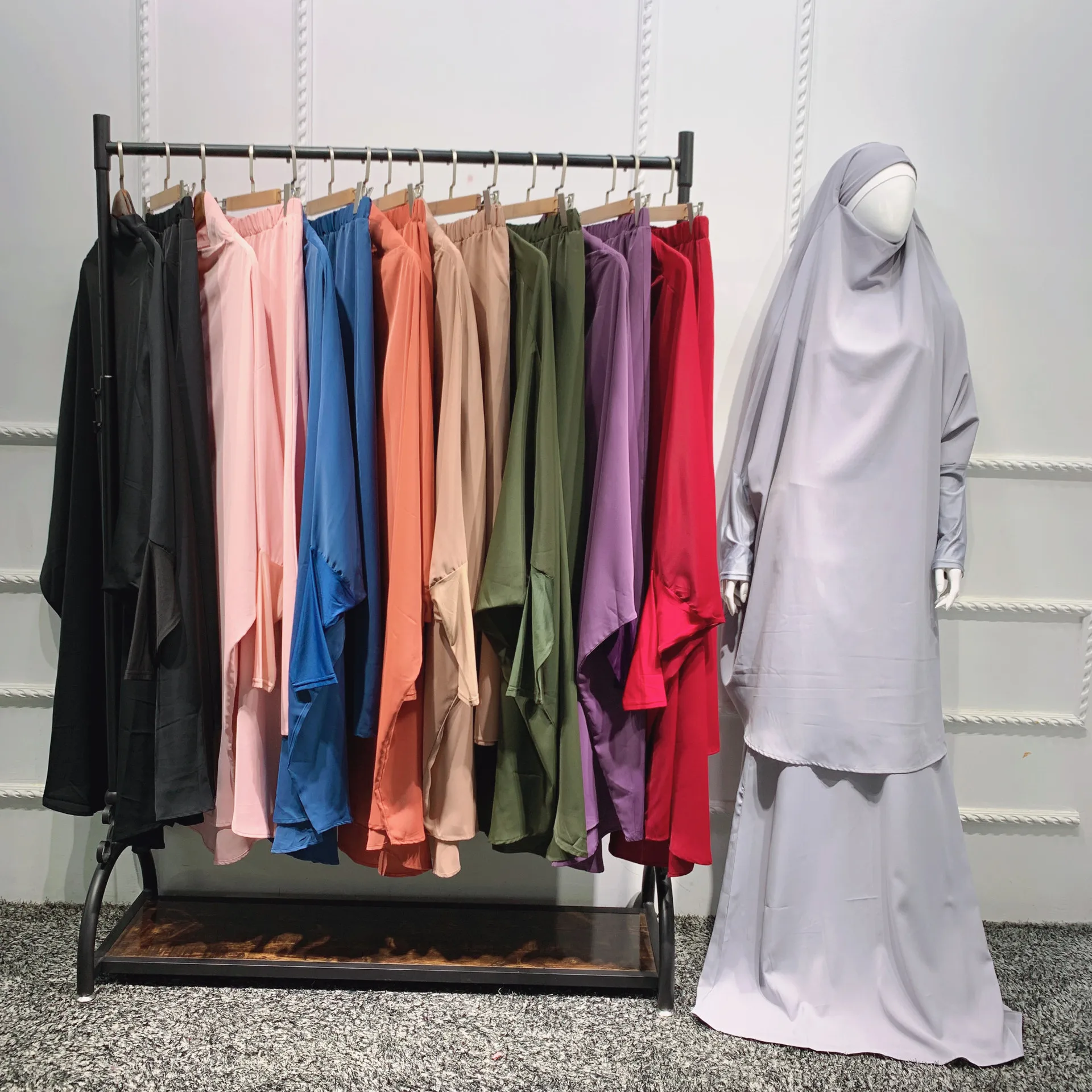 

Ramadan Eid Abaya Dubai Muslim Prayer Garment Khimar Hijab Long Dress Jilbab Turkey Abayas for Women Islam Clothing Niqab Burka