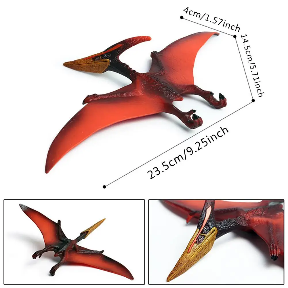 

9.5inch Dinosaurs Figurines Pteranodon Simulated Models Toy PVC Figures Animal Action Play For Children's Early Education Gift