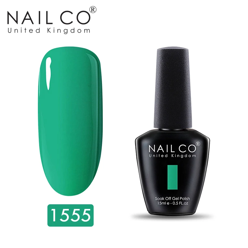 Набор для маникюра NAILCO Green СВЕТОДИОДНЫЙ УФ гель ногтей блестящий украшения