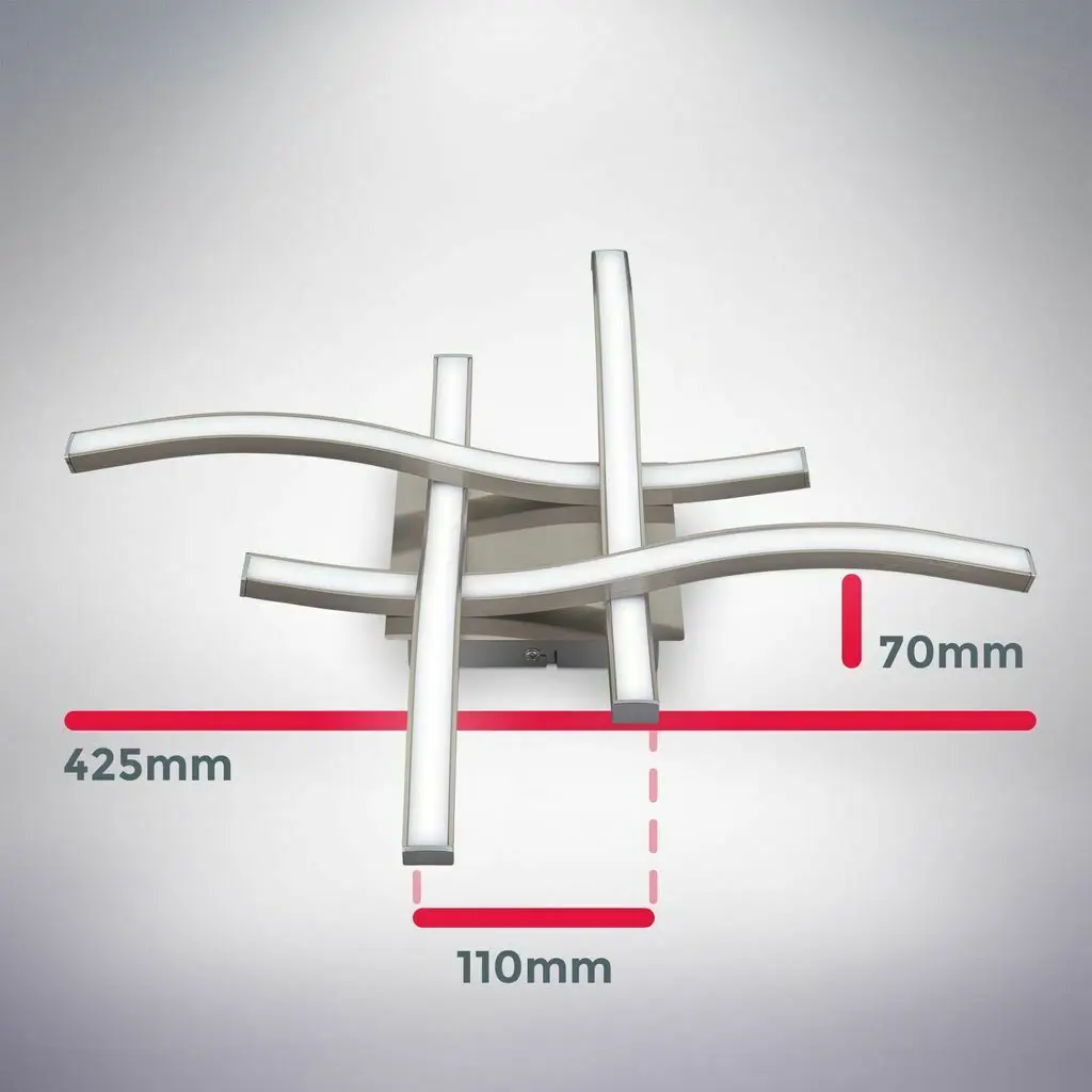 

Modern Led Ceiling Lights 3 Or 4 Light Ceiling 21w/28w 3000k 6500k Forked Shaped Lights For Kitchen Bedroom Decor Night Light