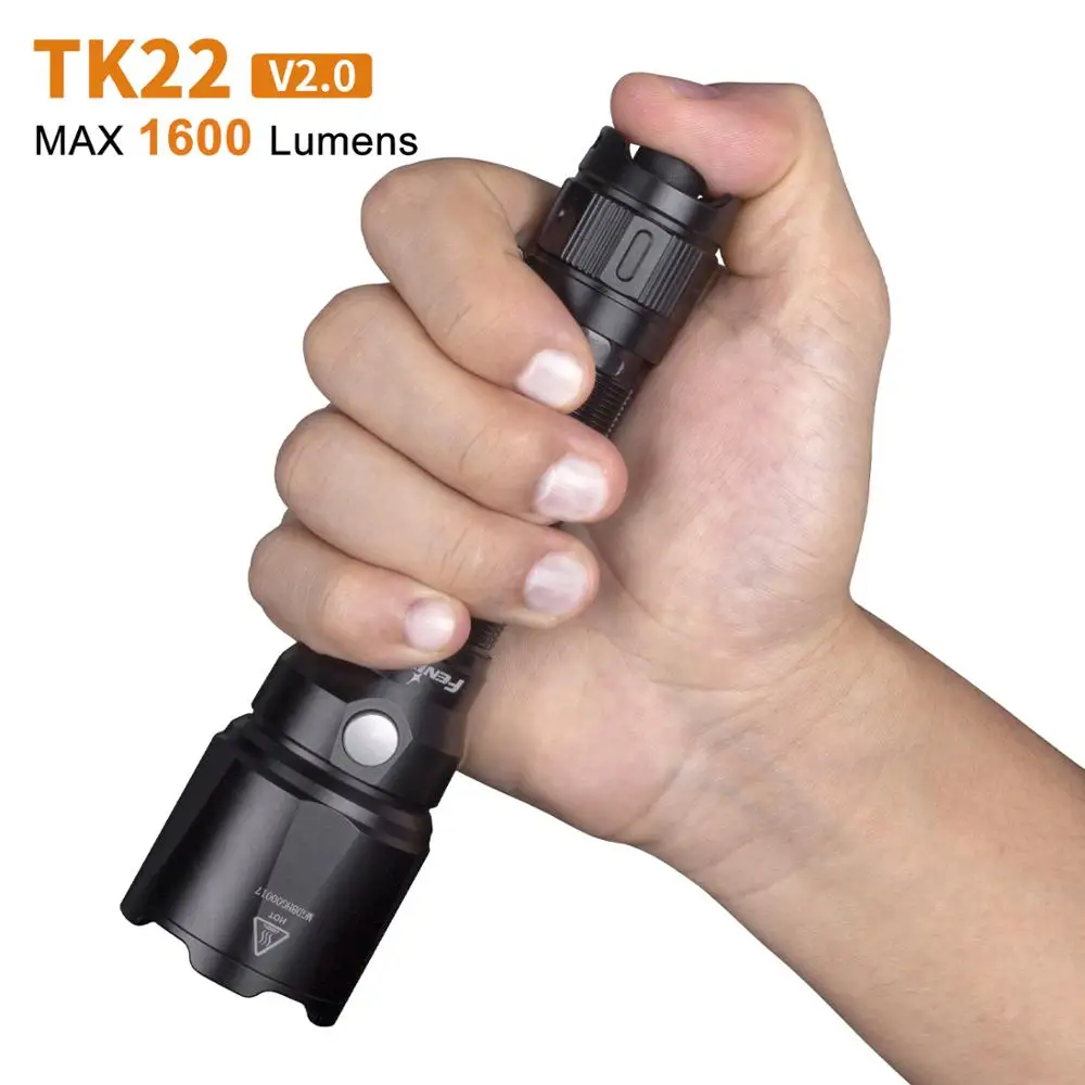 Новинка 2019 Fenix TK22 V2.0 Макс 1600 люмен питание от большой емкости 21700 литий ионный