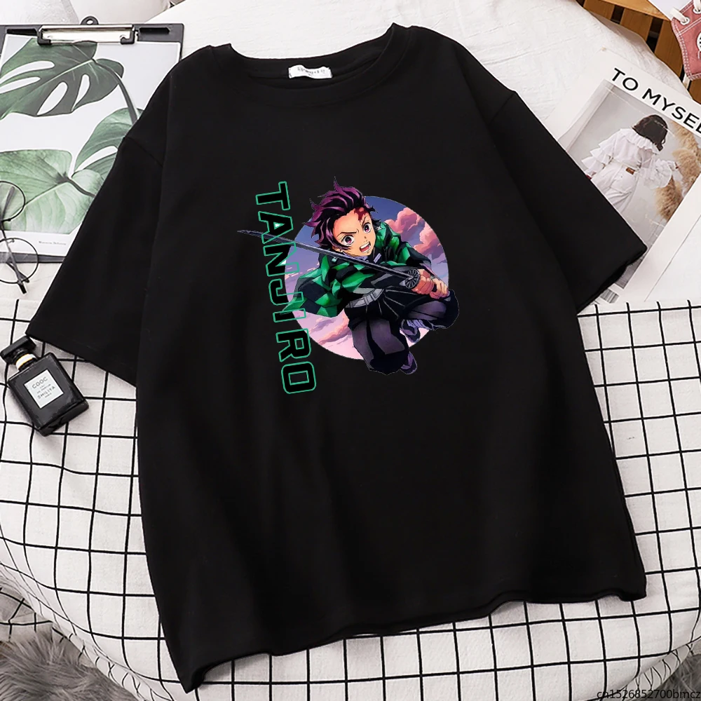 

2021 Demon Eyes Anime Printing Women Tshirts Creativity Comfortable T-Shirts Vogue Fit Street Casual Womens Short Sleeves