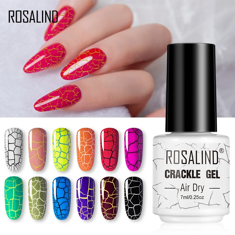 

Гель-лак ROSALIND для наращивания ногтей, удлиняющий цветной базовый Гибридный маникюрный набор для светодиодной УФ-лампы, Полупостоянный базо...