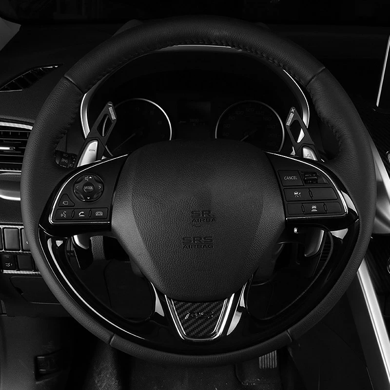 Чехол на руль автомобиля отделка блестки наклейка молдинг интерьера для Mitsubishi
