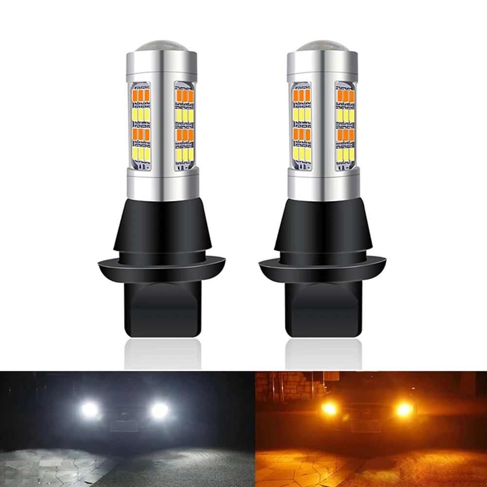 

2PCS DRL LED 1156 P21W PY21W BA15S BAU15S T20 7440 W21W WY21W 2835 42LED Dual Mode Daytime Running Light Turn Signal Light DC12V