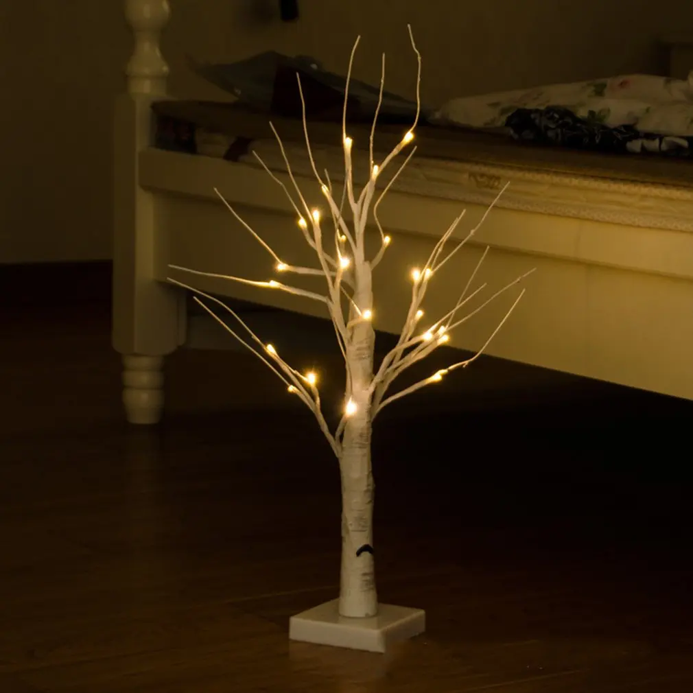 

60cm Easter Decor LED Birch Tree Light Easter Eggs Hanging Ornaments Tree Easter Party Supplies Easter Decorations for Home