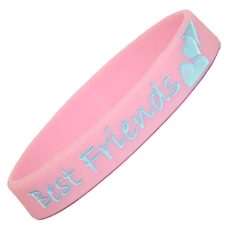 1 шт. BBF BE BEST FRIEND Band спортивный силиконовый резиновый браслет |