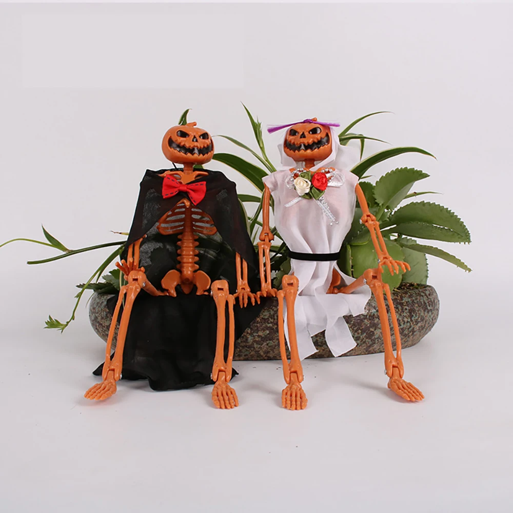 

Скелет, череп на Хэллоуин Моделирование человеческого тела пластиковый череп украшение секретный номер реквизит для дома с привидениями т...