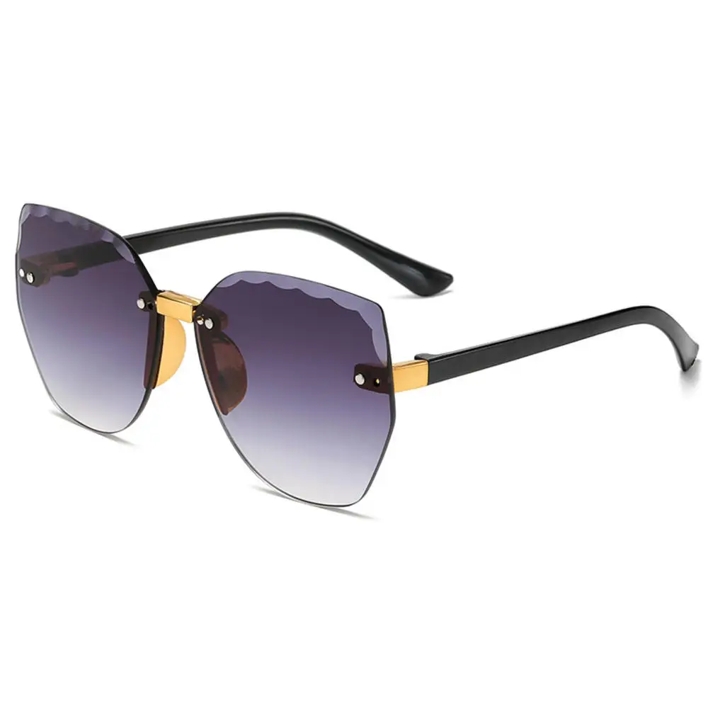 

Children's Fashion Sunglasses Frameless Trimming Wave Sun glasses Candy Color Baby Creative Tide Glasses UA400