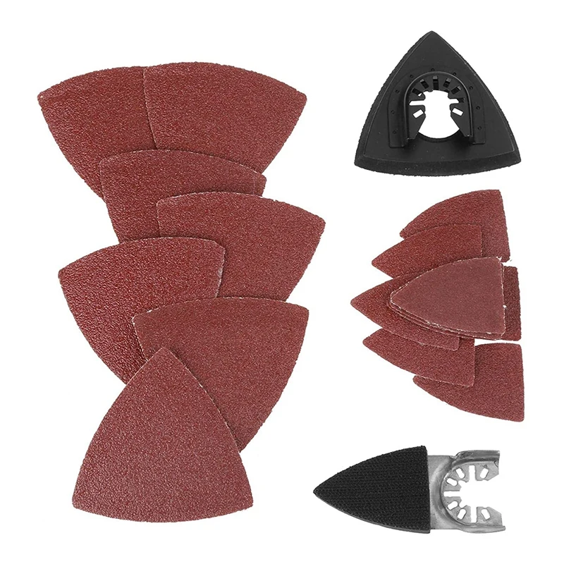 

82PCS Sanding Kit Sanding Pads For Oscillating 80/120/180/240 Grits Assorted Sandpaper Pads For Sanding Polishing