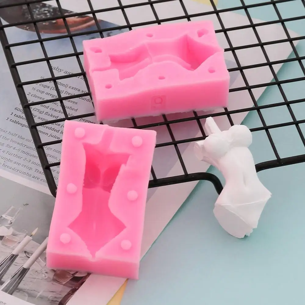 50-908 Кукла средства ухода за кожей 3D силиконовая форма для фонданов, шоколада для декорирования торта глины пресс-форма для мужские и женские DIY Инструменты для выпечки для свадьбы - Цвет: 50-908