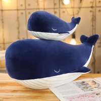 45 85cm super soft whale plush toy sea animal big blue whale soft toy pillows stuffed animal children kids girls birthday gift