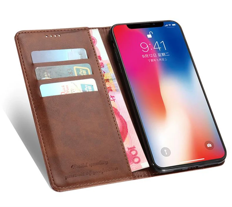 Кожаный флип-чехол для iphone 11 PRO XR X XS максимальный чехол 360 полный защитный противоударный кожаный чехол для iphone 7 8plus 6S 6 PLUS