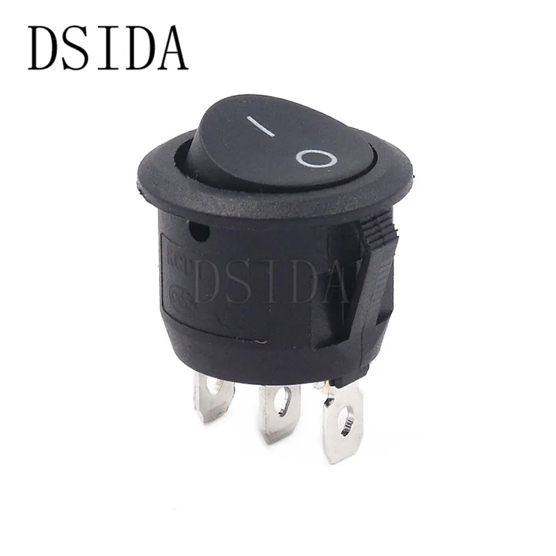 3Pin ON-OFF Black ON/OFF Round Rocker Switch LED illuminated Car Dashboard Dash Boat Van 12V 24V / 6A 250V / 10A 125V 2/3/4PIN Switch 20MM ON-OFF - Цвет: 3Pin ON-OFF Black
