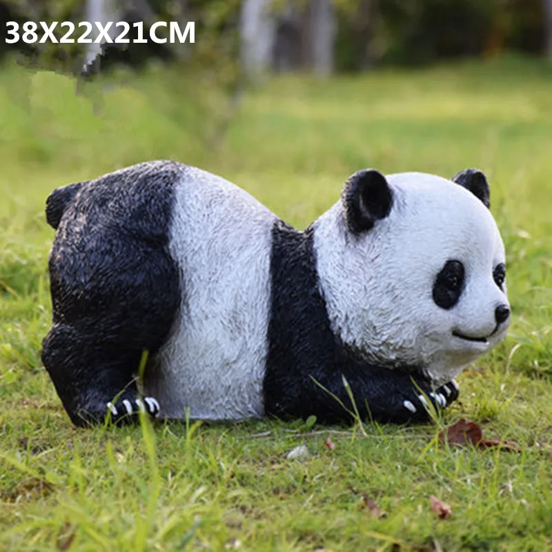 

Simulation Animal Panda Resin Sculpture Creative Home Courtyard Chinese Style Ailuropoda Melanoleuca Decoration X3131