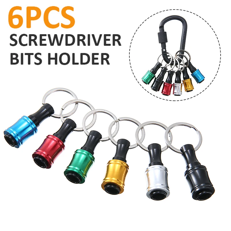 

6 шт. Quick Release отвертка бит держатель 1/4 "Шестигранным хвостовиком Scewdriver Бит держатель Удлинительный стержень сверла винт-адаптер с наружной ...
