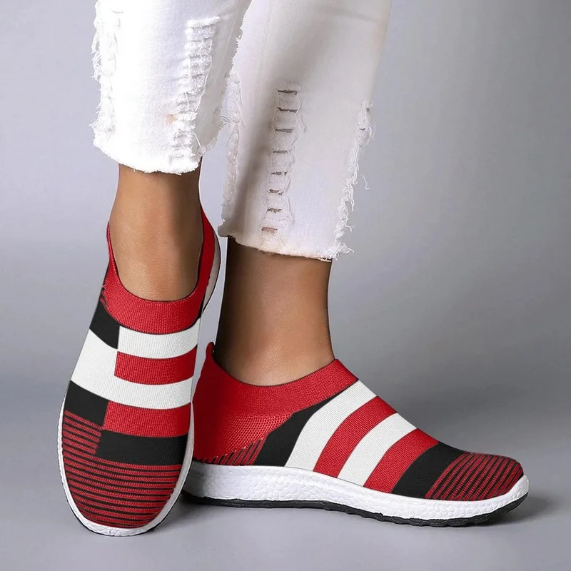 Женские повседневные кроссовки разноцветная сетчатая обувь для бега Женская