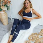 Женский спортивный костюм для фитнеса, бесшовный комплект для йоги, спортивный бюстгальтер и леггинсы, женский спортивный комплект для бега, одежда, бесшовные спортивные трико для тренировок