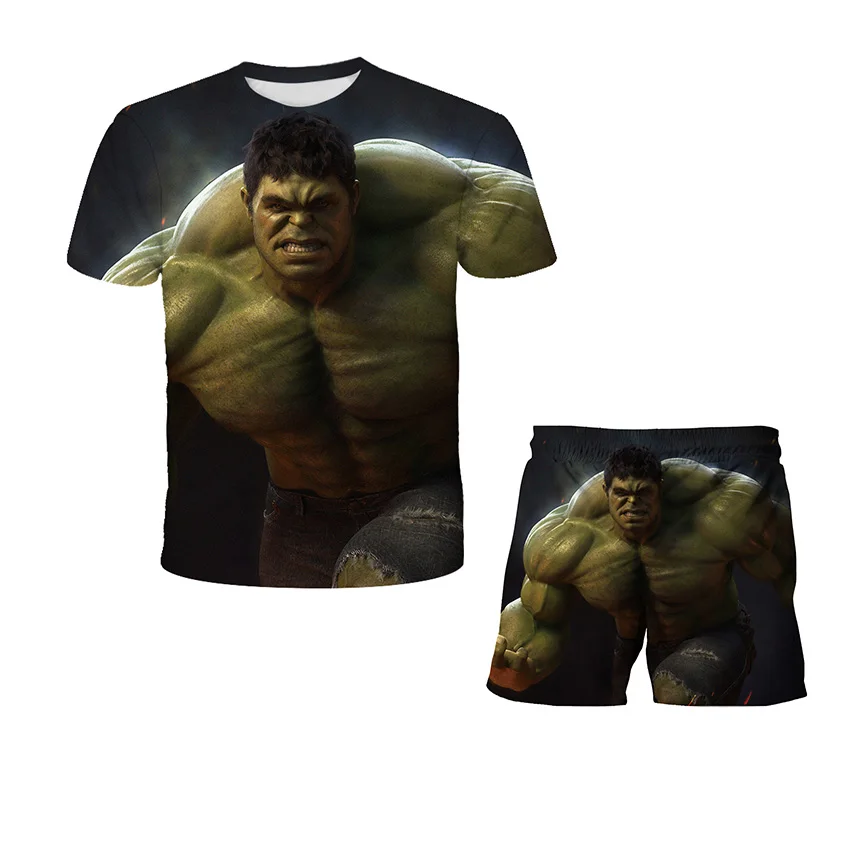 

Summer Boy suit Girl T-shirt New Cute Cartoon Movie 3D Printing T-shirt Baby Breathable Clothes 4T-14T Top + shorts 2-piece set