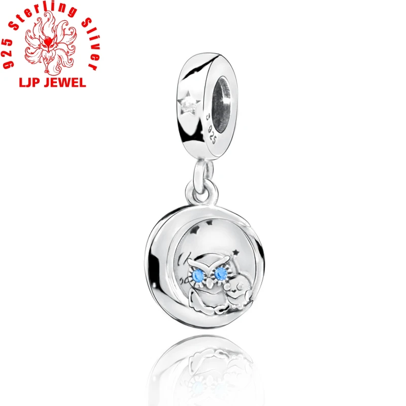 

2019 New 925 Sterling Silver Bead Always by Your Side Owl Dangle Charms fit original pandora Bracelets Women DIY Jewelry