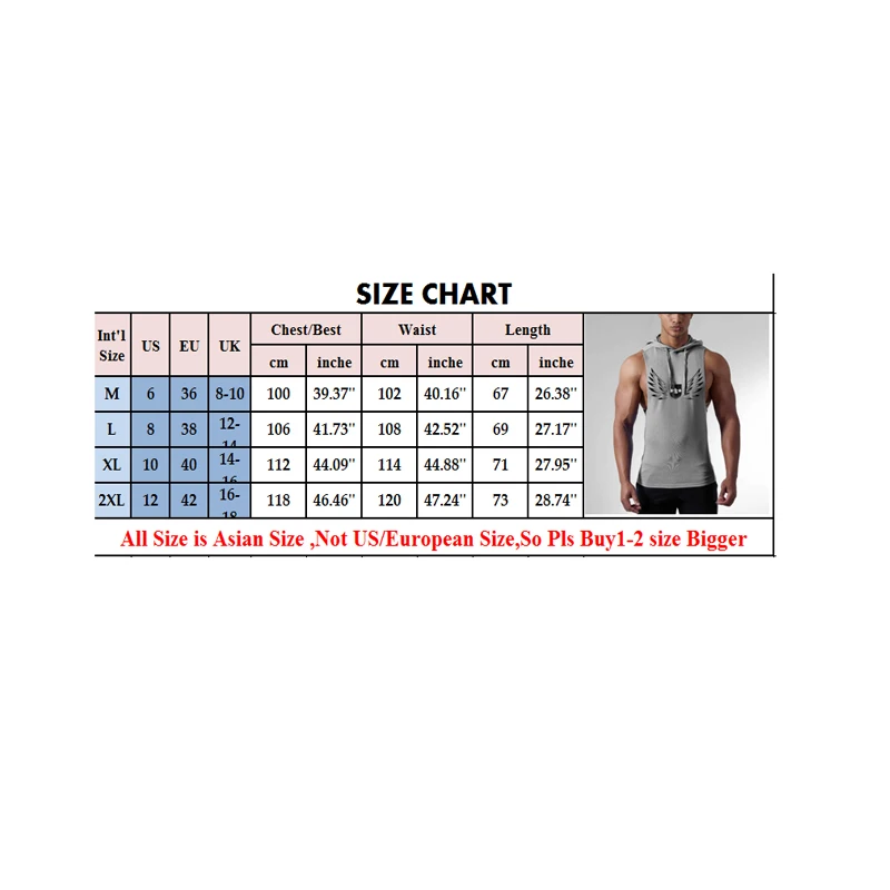 Мужская толстовка для фитнеса Спортивная майка без рукавов с принтом круглым