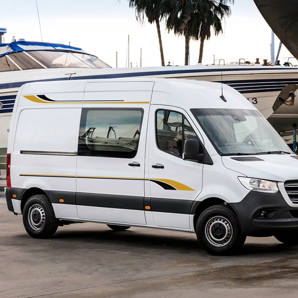 Автомобильные наклейки для Mercedes Sprinter 2 шт. аксессуары тюнинга автомобиля длинные