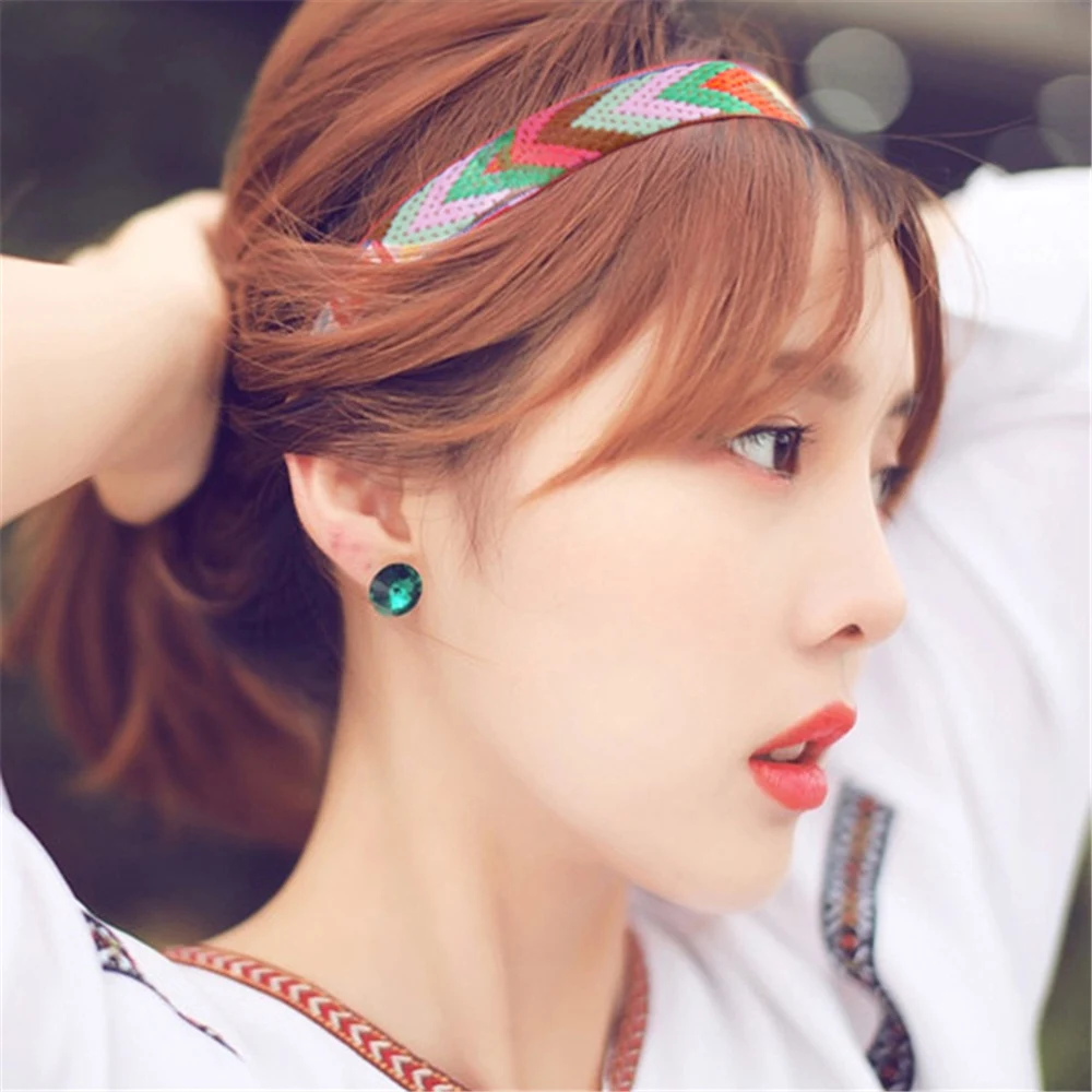 2021New ботильоны в этническом стиле с вышивкой повязка на голову цветком