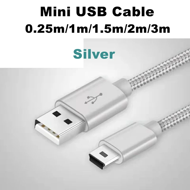 3m 1m 0 25m mini usb 5 pin cable mini usb to usb fast data charger short cable for mp3 mp4 player car dvr gps digital camera hdd free global shipping